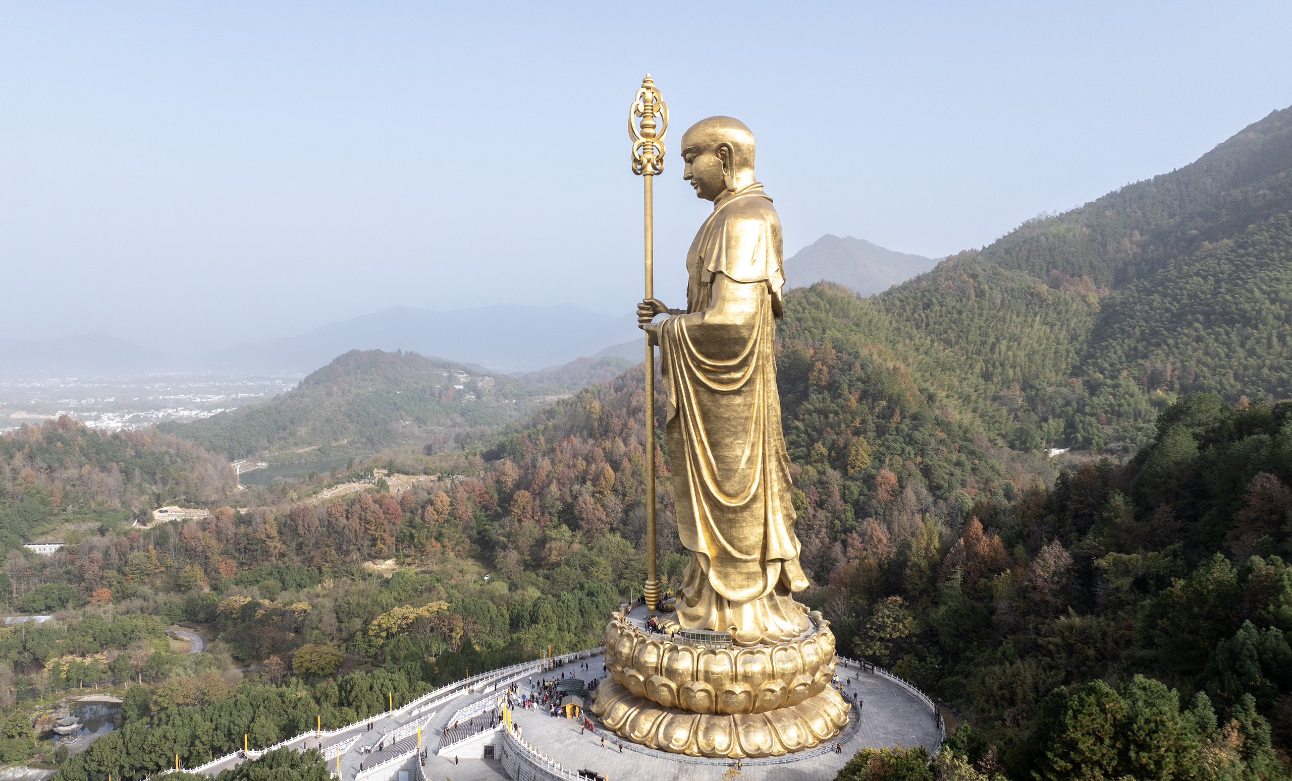 大愿文化园地藏王菩萨大铜像